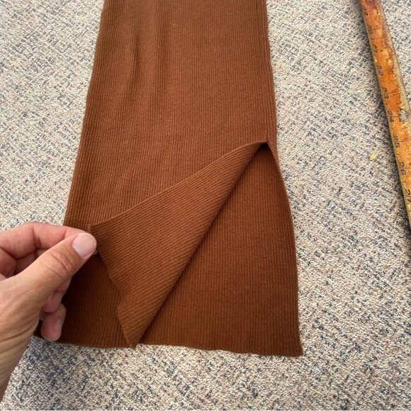 NWOT Rails Jules Ribbed Flare Cotton Silk Blend Pant in Fox size Large - Picture 6 of 16